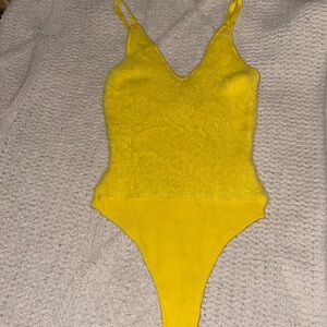 Free people yellow body suit